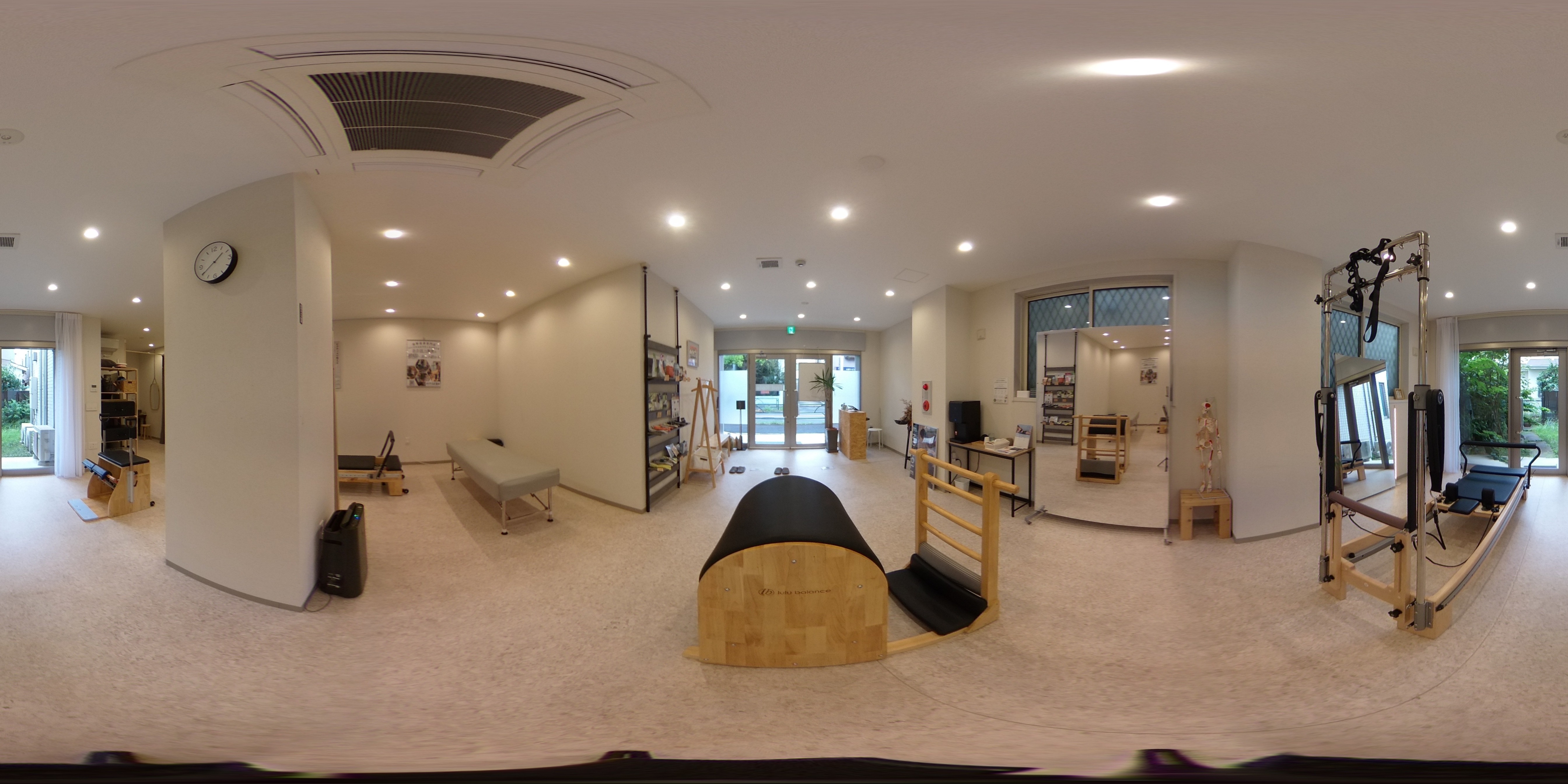 End Role世田谷 パーソナルピラティススタジオで実際に撮影した360度の店内写真