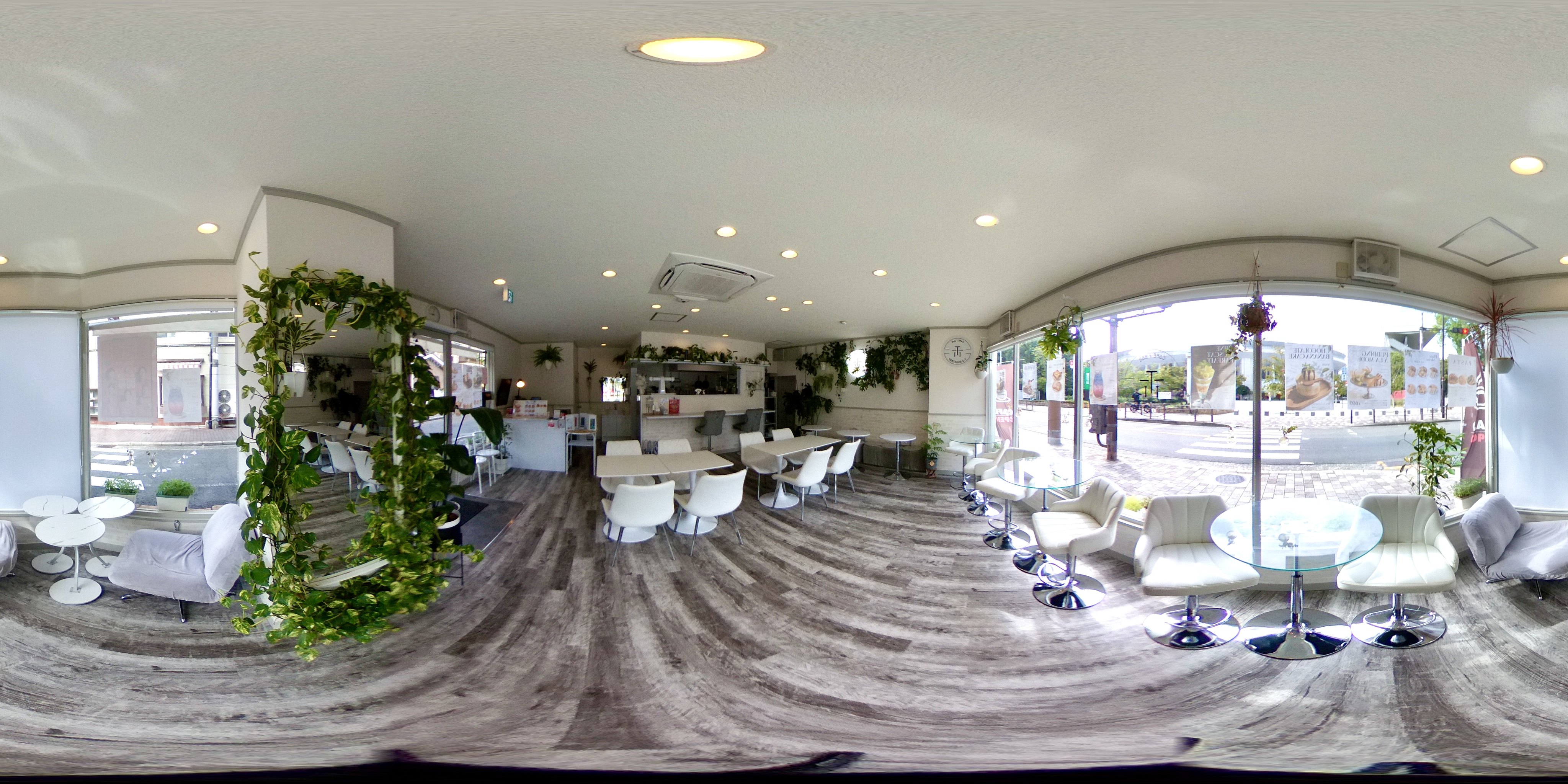 T-3 ROASTERYで実際に撮影した360度の店内写真
